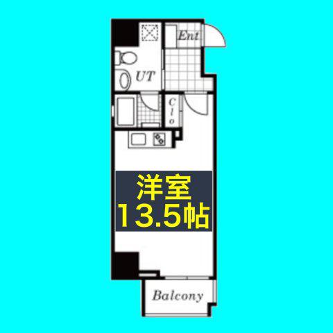 アーデン東別院(ワンルーム/8階)の間取り写真