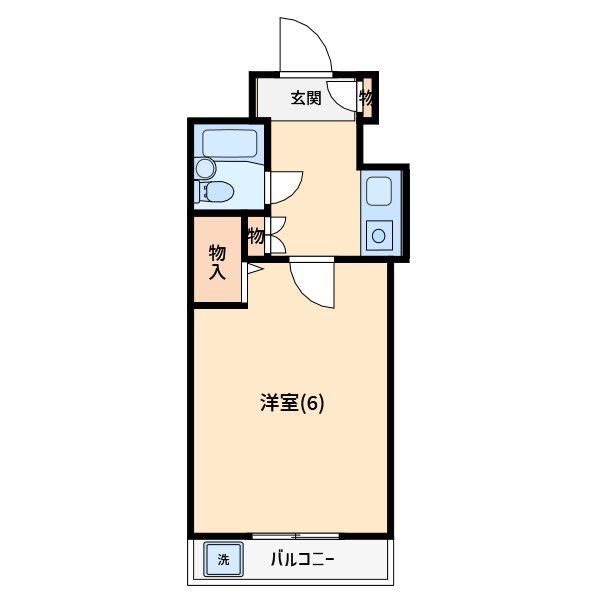 RENAXIA西堀(1K/2階)の間取り写真