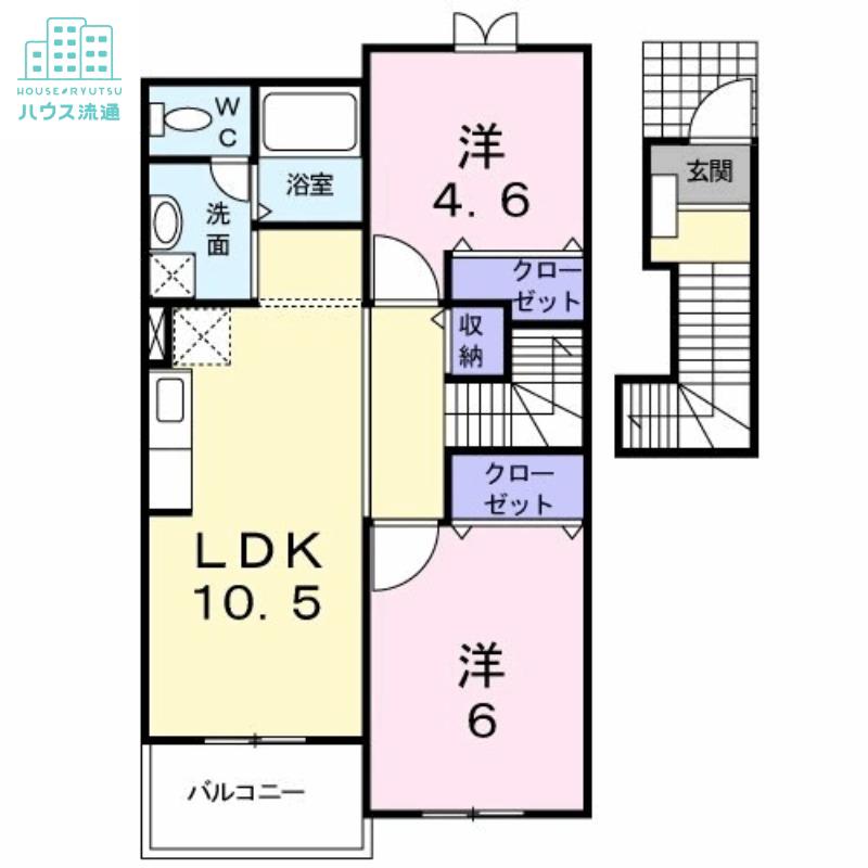 ANNEX31-III(2LDK/2階)の間取り写真