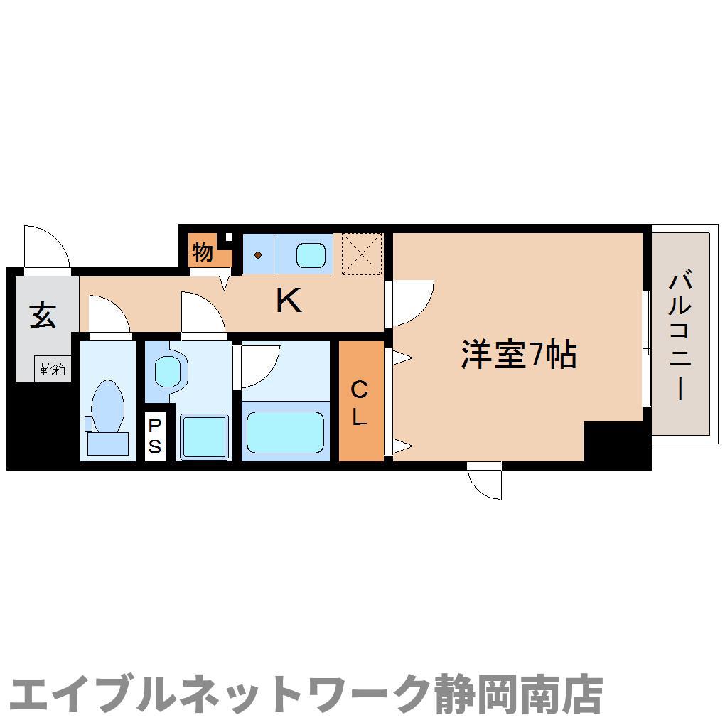 AFCレジデンス・VII(1K/6階)の間取り写真