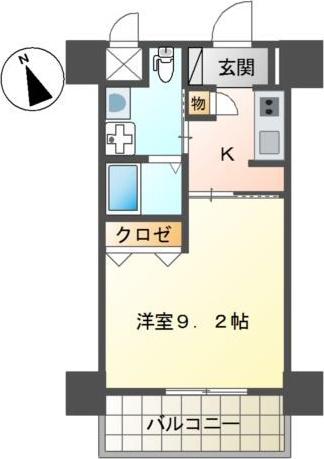 NOZT(1K/7階)の間取り写真