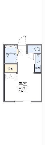 レオパレスSHIZUKA(1K/1階)の間取り写真