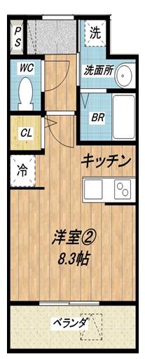 SOLANA弥刀(ワンルーム/3階)の間取り写真