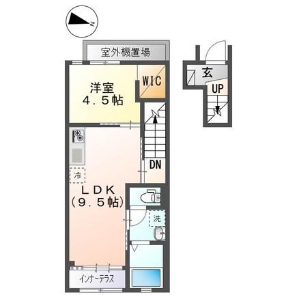 THE BESE 神明(1LDK/2階)の間取り写真