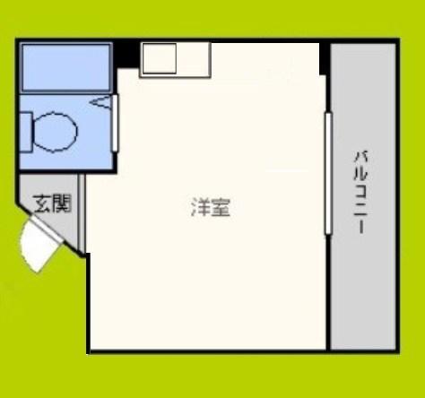 ビジタル浪速3(ワンルーム/8階)の間取り写真
