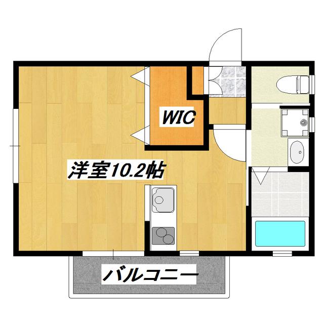 サウス MAISON(ワンルーム/1階)の間取り写真