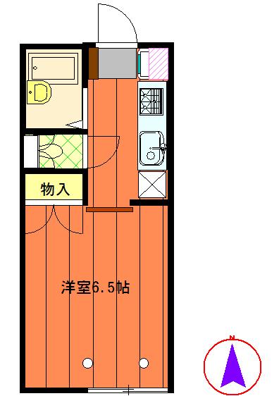ドミール大塚(1K/1階)の間取り写真