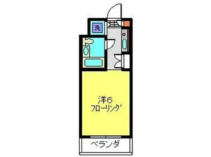 パーク・ノヴァ横浜阪東橋弐番館(ワンルーム/9階)の間取り写真