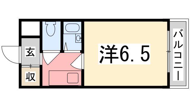 BASEⅠ(1K/5階)の間取り写真