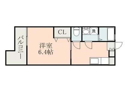 甲南ハイツ(1K/5階)の間取り写真