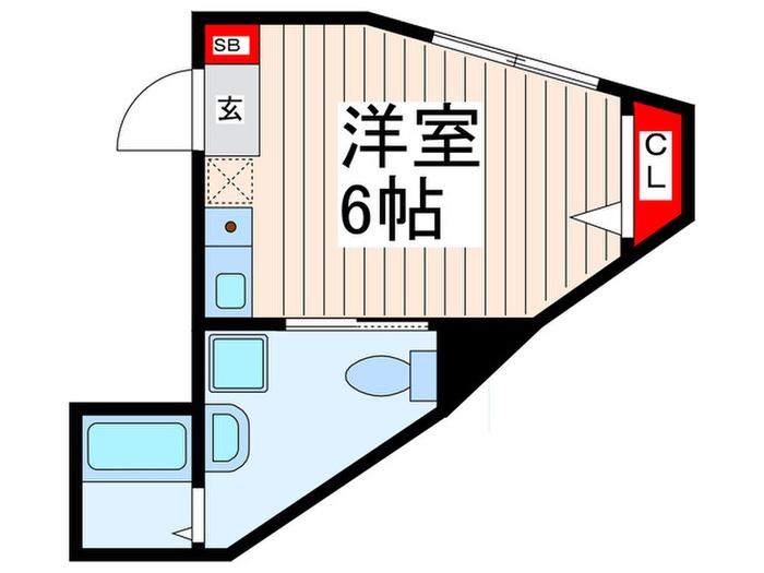 FERIO西一之江(ワンルーム/3階)の間取り写真