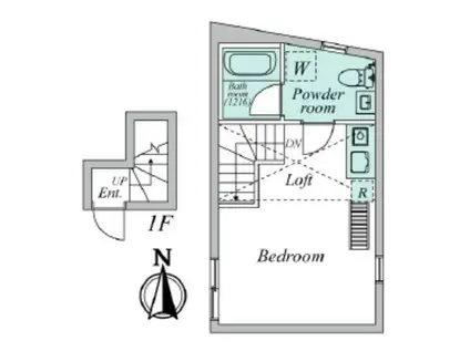 みらいえ高田馬場(ワンルーム/2階)の間取り写真