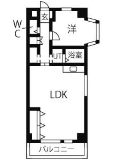 シャロン一社(1LDK/2階)の間取り写真