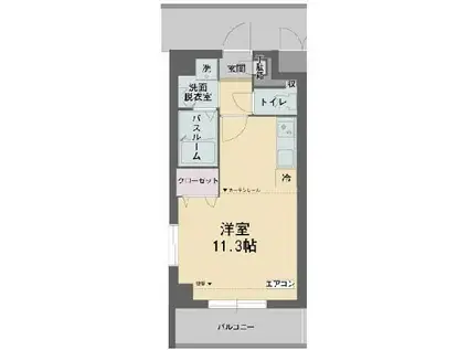 ルナ・ジェーナ(ワンルーム/2階)の間取り写真