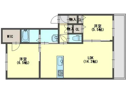 キャトル セゾン(2SLDK/3階)の間取り写真