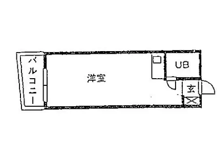 ピュアシティ黄金(ワンルーム/2階)の間取り写真