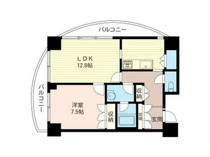 グランドメゾン落合(1LDK/4階)の間取り写真