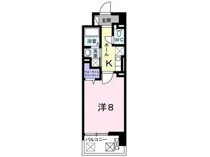 クラシェス尼崎(1K/5階)の間取り写真