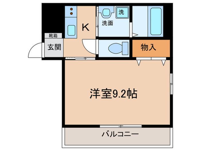 サンフォルム打中(1K/3階)の間取り写真