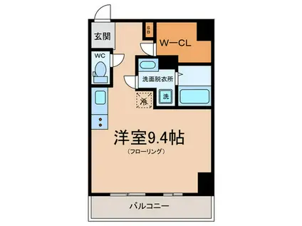 ソレイユ摩耶(ワンルーム/2階)の間取り写真