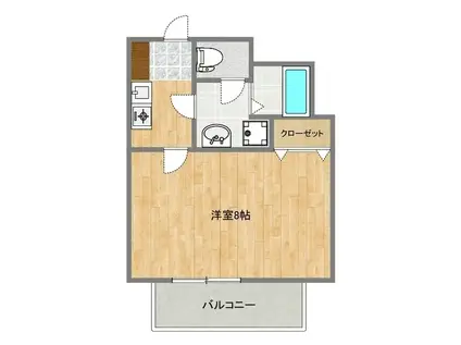 サリーレ(1K/2階)の間取り写真