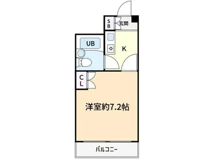 メゾン西荻(1K/9階)の間取り写真