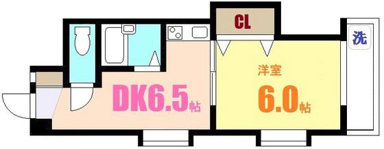 吉村ハイツI(1DK/4階)の間取り写真