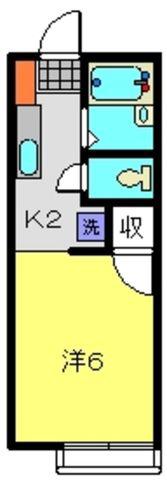 メゾンYOKOHAMA(1K/1階)の間取り写真