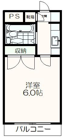 ハイツクリエイト(1K/1階)の間取り写真