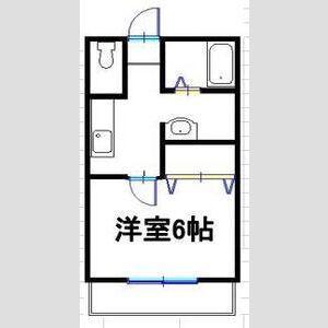 エスポワール雅I(1K/1階)の間取り写真