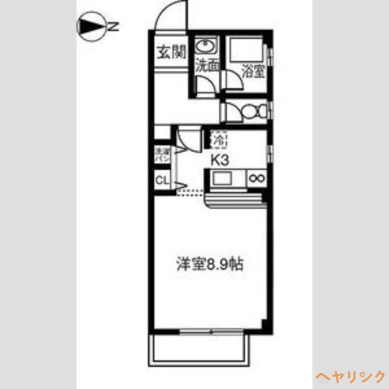 CLASSEED21(1K/1階)の間取り写真