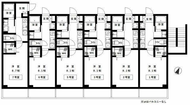 NEWRICHIV(1K/3階)の間取り写真