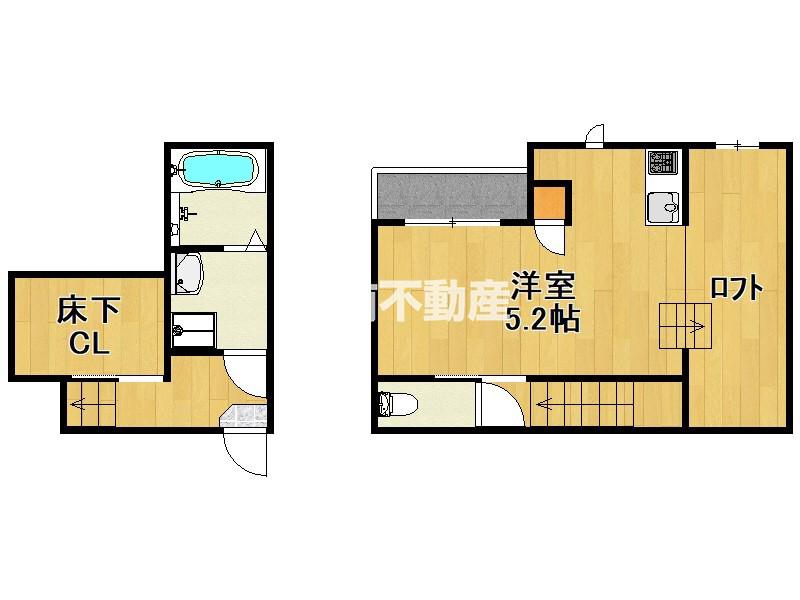 CB古賀アウリィ(1K/1階)の間取り写真