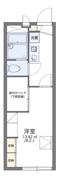 レオパレスガラクシアース(1K/2階)の間取り写真