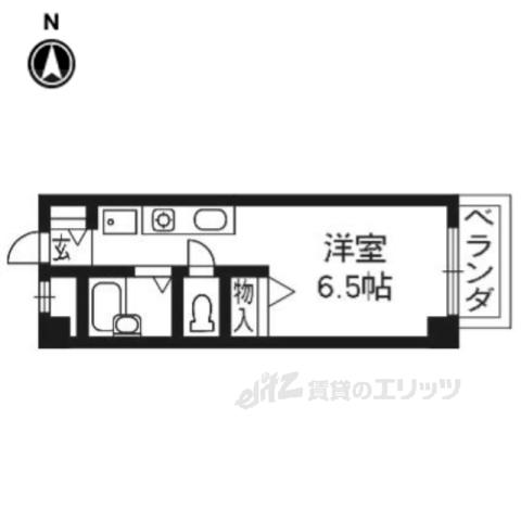 アメニティ岩倉南(1K/1階)の間取り写真