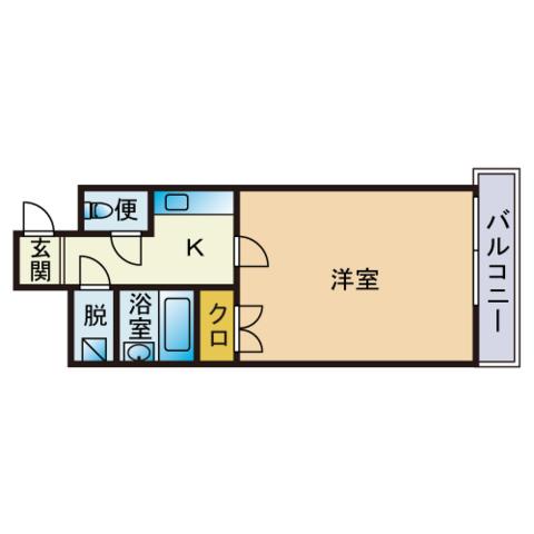 藤崎カステリア(1K/5階)の間取り写真