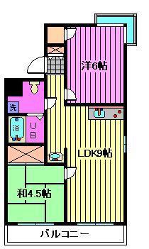パークマンション(2LDK/3階)の間取り写真