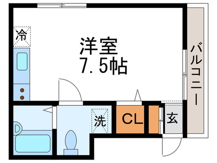 ソリッド大泉学園A(ワンルーム/4階)の間取り写真