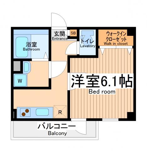 リブリストリングス(1K/2階)の間取り写真