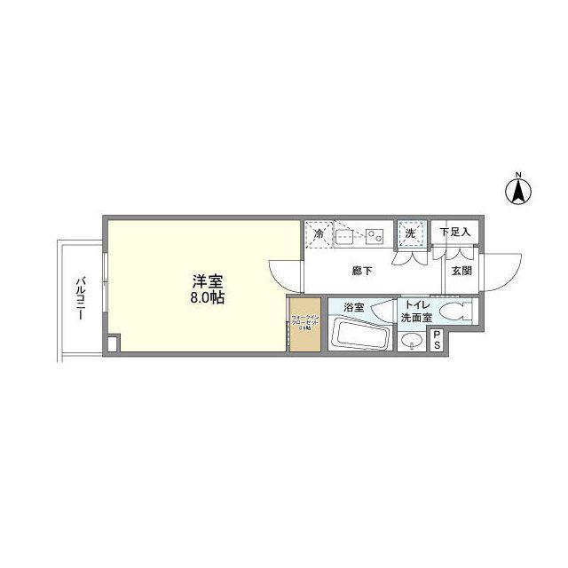 コンフォリア桜上水(1K/3階)の間取り写真