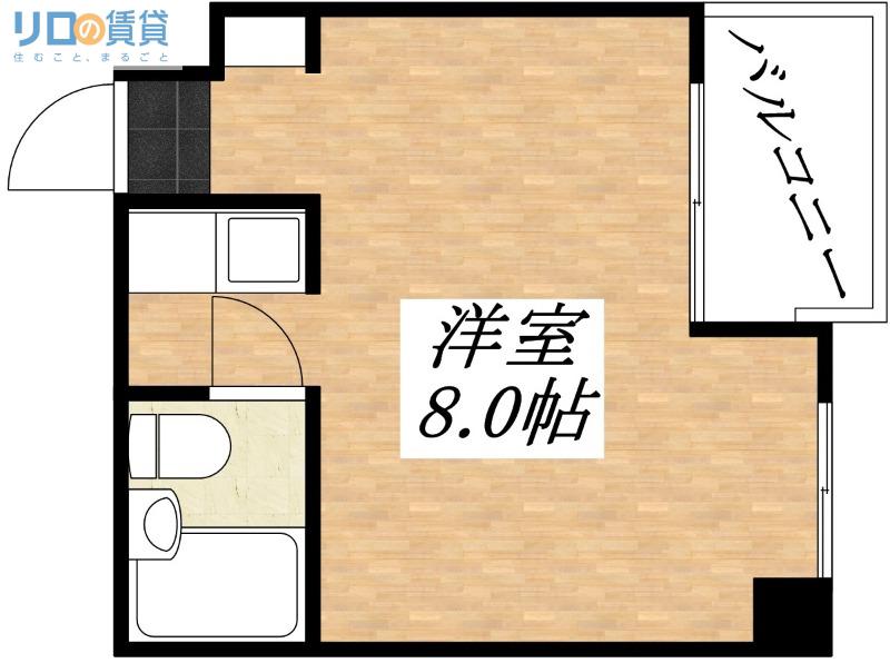 オーナーズマンション西脇(1K/4階)の間取り写真