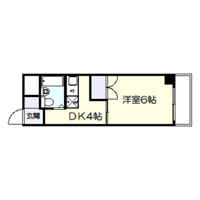水 交 社(1DK/6階)の間取り写真