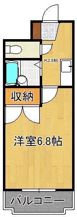 シャトレ柳町(1K/3階)の間取り写真