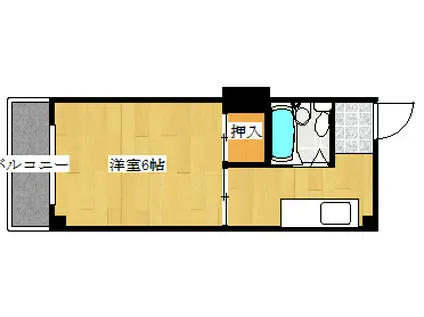 第20榎町ビル(1K/2階)の間取り写真