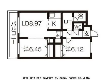 ROUGE POMMIER(2LDK/4階)の間取り写真