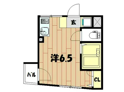 WING戸塚(ワンルーム/3階)の間取り写真