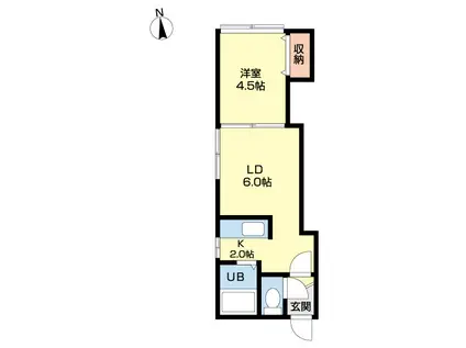 アーバンコート南郷IIIB(1LDK/3階)の間取り写真