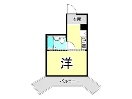 サンシャイン兵庫(1K/3階)の間取り写真
