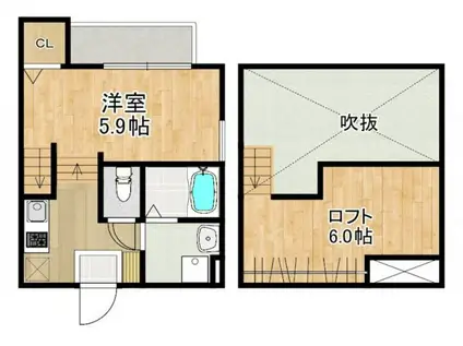 MODERN PALAZZO諫早PRIMO(1SK/1階)の間取り写真