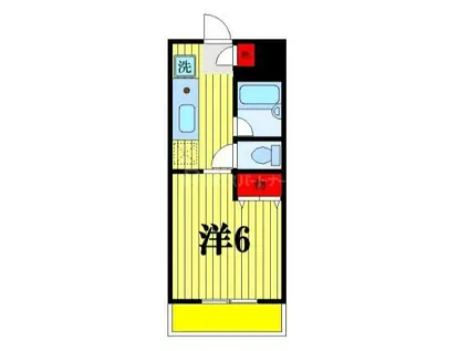 磯貝マンション(1K/1階)の間取り写真